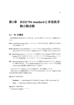 第2章 IEEE754 standardと多倍長浮