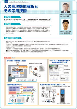 人の高次機能解析と その応用技術