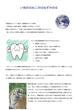 いぬのはねこのはねずみのは
