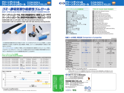 ゴミ・静電気取り粘着性ゴムロール