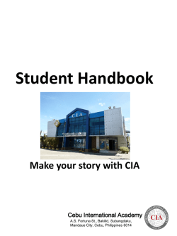 【CIA】Student Handbook