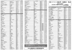 新・カワセミ商品券 加盟店一覧表