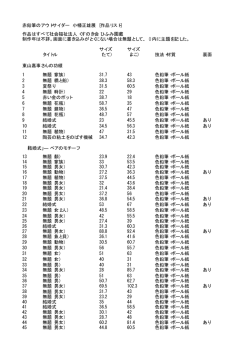 赤鉛筆のアウトサイダー 小幡正雄展 [作品リスト] 作品はすべて社会福祉
