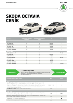 &Scaron;KODA OCTAVIA CENﾍK