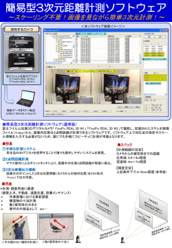 3次元距離簡易計測ソフトウェア AVSMeasure3D For FinePix REAL