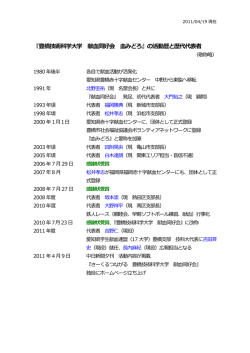 『豊橋技術科学大学 献血同好会 血みどろ』の活動歴と歴代代表者