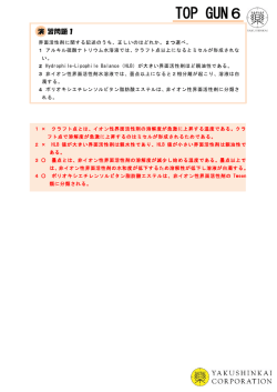 TOP GUN6 問題と解説