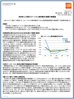 2016年上半期のスマートフォン販売動向と購買行動調査