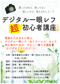電源の入れ方から学ぶ、 デジタル一眼レフ（＆ミラーレス）カメラ 初心者の