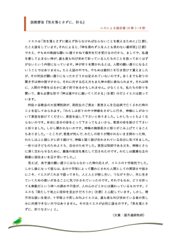 説教要旨『気を落とさずに、祈る』