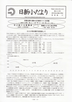 Page 1 平成28年6月28日 日新を誇り誇れる日新をつくる児童 地域