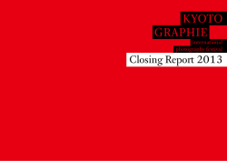 Closing Report 2013 ［PDF］