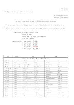 Registration fee 1 dan（Shodan）