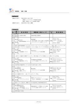 業務経歴 - e-sato