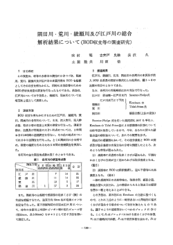 解析結果に つ し 丶て CB。D収支等の調&aelig;