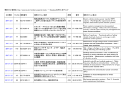 以前の情報 - JEMA 一般社団法人 日本電機工業会