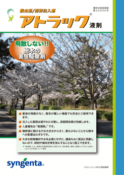 製品資料 さくら・けやき・まつ・プラタナス