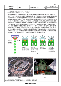 大空間建築で行なわれるジャッキダウンとは？