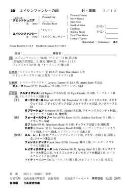 Page 1 30 エイシンファンシーの08 牡・黒鹿 3／12 2ハロン： 1ハロン