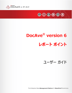 DocAve レポートの生成