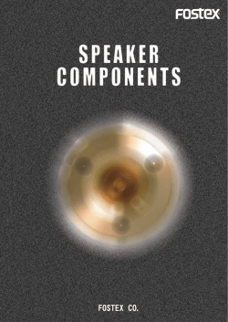 FOSTEX CO. FOSTEX CO.