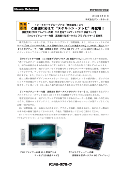 ご要望に応えて&ldquo;スケルトン・テレビ&rdquo;再登場！