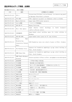 過去半年のメディア掲載・出演等