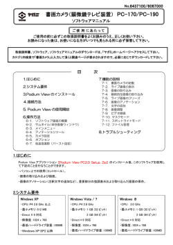 書画カメラ（顕微鏡テレビ装置） PC-170/PC-190