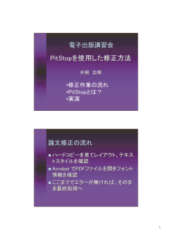 PitStopを使用した修正方法