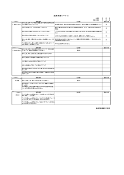 起業準備シート（1）