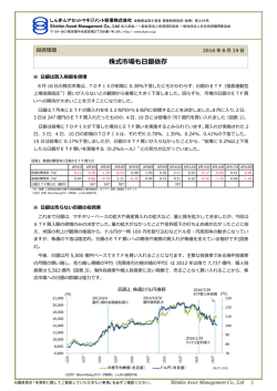 株式市場も日銀依存 - しんきんアセットマネジメント投信