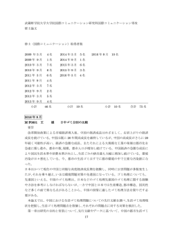 17 武蔵野学院大学大学院国際コミュニケーション研究科国際