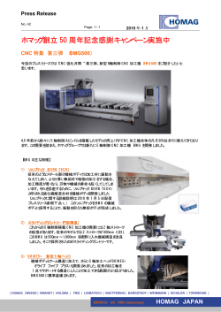 CNC 特集 第三弾 （BMG500）