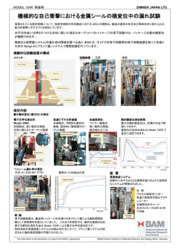 機械的な自己衝撃における金属シールの横変位中の漏れ試験