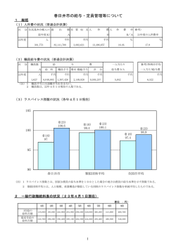 春日井市の給与・定員管理等について
