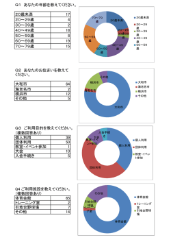 Q1 あなたの年齢を教えてください。