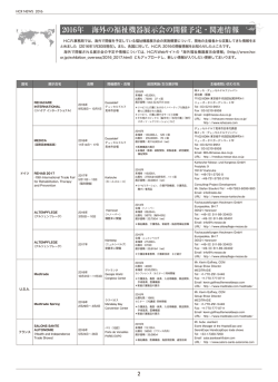 2016年 海外の福祉機器展示会の開催予定・関連情報