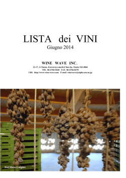 LISTA dei VINI