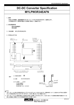 DC-DC Converter Specification MYLPW3R34EAFN