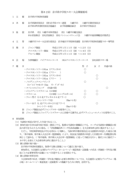 第62回 岩手県中学校スキー大会開催要項