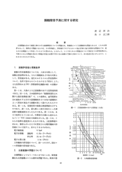 振動障害予測に関する研究