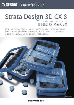 Strata Design 3D CX 8 - SOFTWARE Too：株式会社ソフトウェア・トゥー