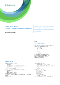 Deltapath&reg; frSIP&reg; Unified Communications Platform