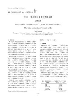 第7回 微生物による有機酸発酵