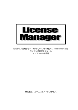 IGES-C プロセッサー ネットワークライセンス ネットワークライセンス
