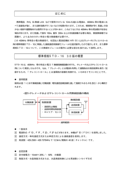はじめに 標準規格STD&minus;1 6 3.0 版の概要