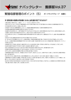 ナバックレター養豚版 第37号