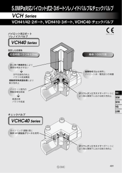 5.0MPa対応パイロット式 2・3ポートソレノイドバルブ＆チェックバルブ