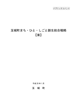 玉城町まち・ひと・しごと創生総合戦略 【案】