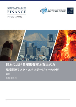 日本における座礁資産と石炭火力 - Smith School of Enterprise and